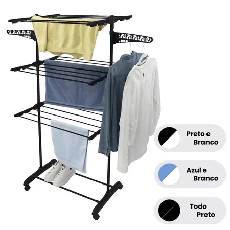 Leia mais sobre o artigo Varal de Chão 3 Andares Dobrável: mais espaço, mais praticidade e roupas secas mais rápido (Review Completo)