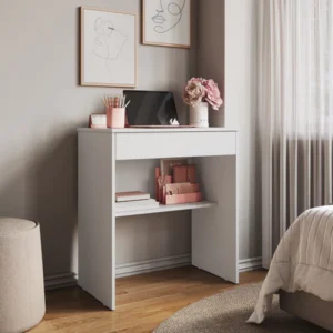 Leia mais sobre o artigo Escrivaninha Compacta com Gaveta: Mais Organização e Produtividade no Seu Home Office