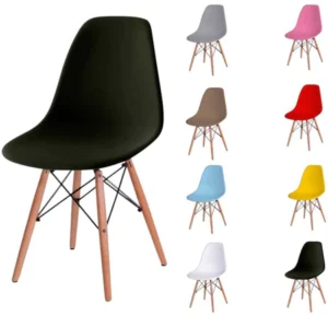 Leia mais sobre o artigo Cadeira Eames Eiffel com Pés em Madeira: conforto, estilo e melhor custo-benefício para seu ambiente