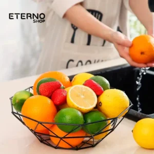 Leia mais sobre o artigo Fruteira Geométrica Aramada Estilo Nórdico: mais organização e elegância na sua cozinha