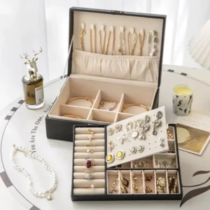 Leia mais sobre o artigo Porta Joia de Couro com Duas Camadas – Organização Elegante e Segura para Suas Jóias (Review Completo)