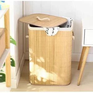 Leia mais sobre o artigo Cesto de Roupa Suja de Bambu Dobrável: Mais Organização e Elegância para seu Banheiro (Review Completo)